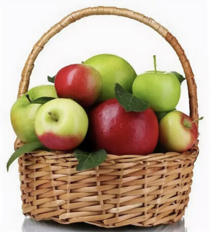 Подарочная корзина с яблоками, яблочный спас подарок, Фруктовая корзина, Яблочная корзина купить дёшево, Яблочный букет