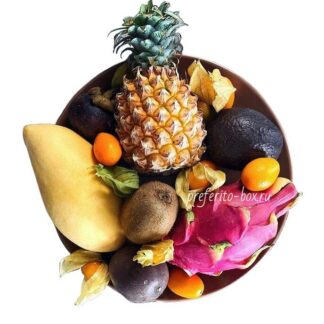 экзотические фрукты, доставка фруктов, фруктовая корзина, фрукты из тайланда, манго, доставка подарков, фрукты в больницу, фрукты в шляпной коробке, москва фрукты, подарок, день рождение, поздравление на день рождение