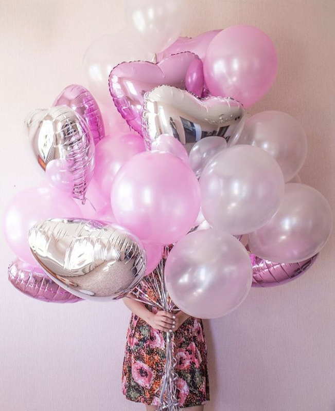 Заказ гелевых шаров. Розовые шары. Красивые шары. Розовые шары для девочки. Шары гелевые розовые.