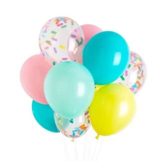 Связка из шаров, фонтан из воздушных шаров с гелием, Заказать шарики на день рождения с доставкой по Москве, Купить шары недорого