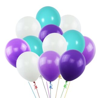 Связка из воздушных шаров с гелием и обработкой фиолетового цвета, Шары, воздушные шары на заказ по Москве с доставкой, купить шарики с гелием мск, Преферито, Шарики на праздник