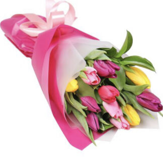 Букет на 8 марта, Букет из тюльпанов, Букеты Москва, Цветы, Цветы к 8 марта, купить букет недорого с доставкой по Москве, Тюльпаны недорого, Корпоративные букеты, купить цветы дёшево, весенний букетик, яркие тюльпаны в подарок