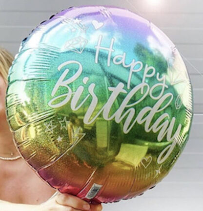 Шар фигура из фольги Happy birthday, доставка шаров на день рождения, шары москва, шарики купить